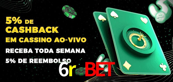 Promoções do cassino ao Vivo 6r bet